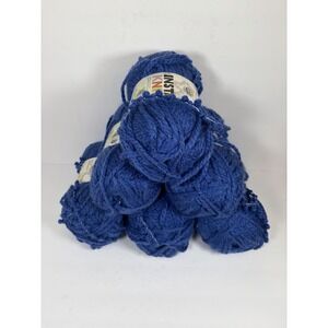 Lion Brand Yarn Insta Knit Wool Ease Yarn Bright Deep Rich Blue Lot‎ Of 5